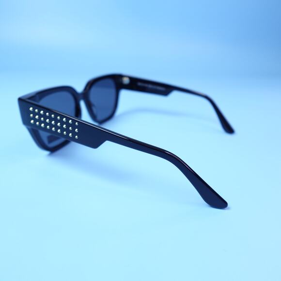 Rebecca Minkoff Black Mazey Studded Sunglasses 100% UV Protection main image 16
